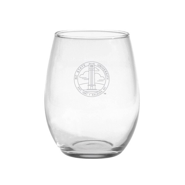 21oz. Stemless Wine Glass With Etch